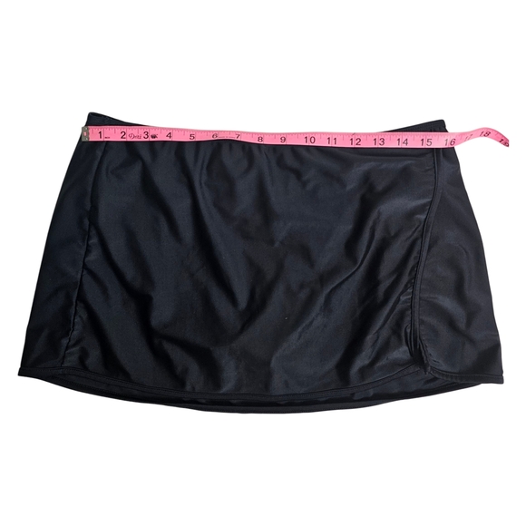 Time and Tru Black Swim Skirt Beach Pool Size Large 12 - 14 - Picture 3 of 5